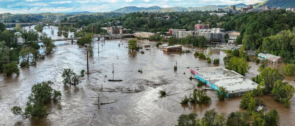 Helene-Flood-Photos-Asheville-2024-River-Arts-District-Aerial-Drone-Flooding-Asheville-8
